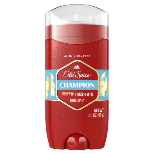 Old Spice Red Collection Old Spice Aluminum Free Deodorant for men, Champion, 3oz