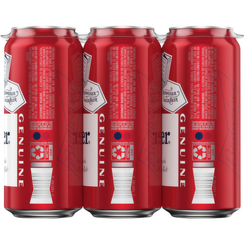 Budweiser 16 Oz Aluminum Red Cups 2-Pack