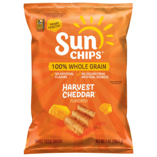 SunChips 100% Whole Grain Harvest Cheddar Whole Grain Snacks