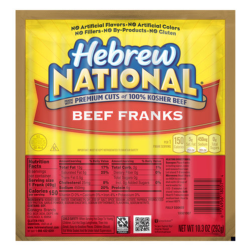 Hebrew National Beef Franks