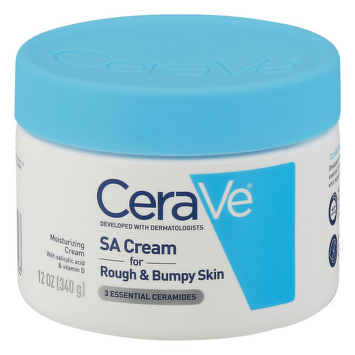 CeraVe Moisturizing Cream, SA Cream, Rough & Bumpy Skin