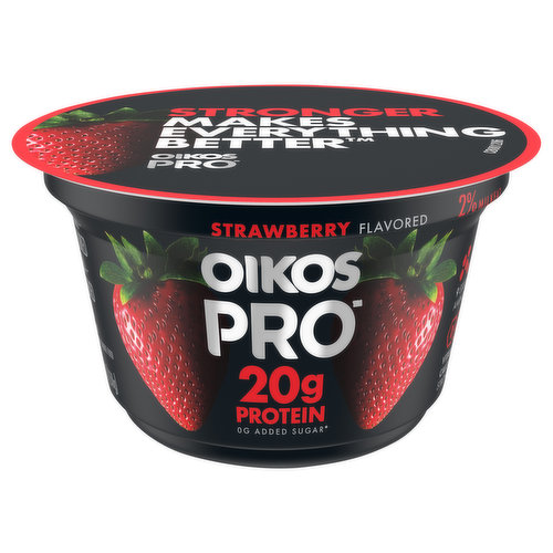 Oikos Pro Yogurt, 2% Milkfat, Strawberry, Cultured Ultra-Filtered Milk