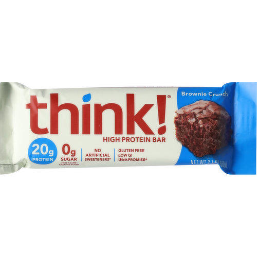 think! High Protein Bar, Brownie Crunch – Think Products