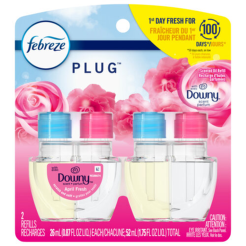 Febreze Plug with Downy April Fresh Scent Scented Oil Refills