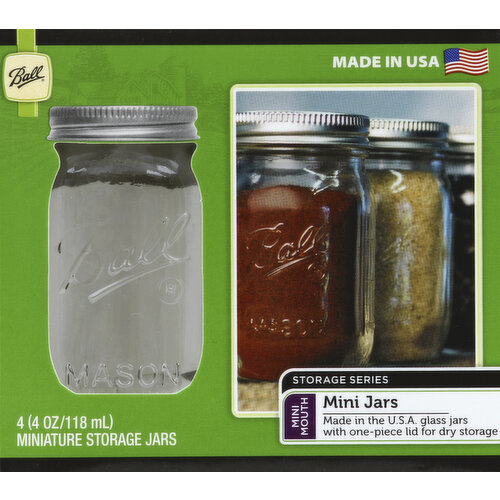 Ball® Mini Storage Jars & Lids