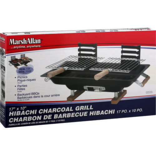 MARSH ALLAN Grill, Charcoal, Hibachi