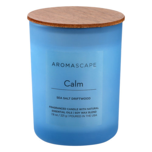 Aromascape Candle, Sea Salt Driftwood, Calm