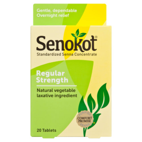 Senokot Overnight Relief, Regular Strength, Tablets