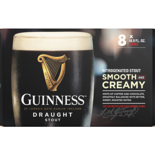 Guinness Beer, Draught Stout, Nitrogenated « Discount Drug Mart