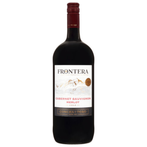 Frontera vineyards protected by nature. Desde 1883. Enticing aromas of plum, black fruits and cocoa makes this wine the perfect companion for cheese appetizers, scrumptious pastas, and grilled red meats.