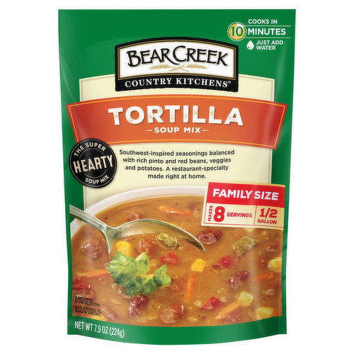 Bear Creek Country Kitchens Soup Mix, Tortilla, Family Size