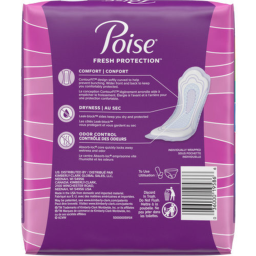 Poise Original Incontinence & Postpartum Pads for Women Pads 6