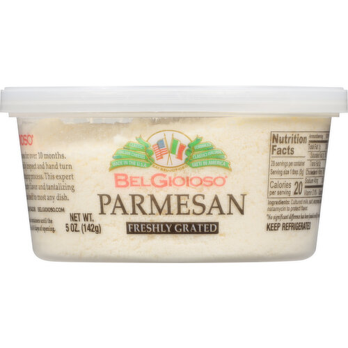 BELGIOIOSO: Grated Parmesan Cheese Cup, 5 oz