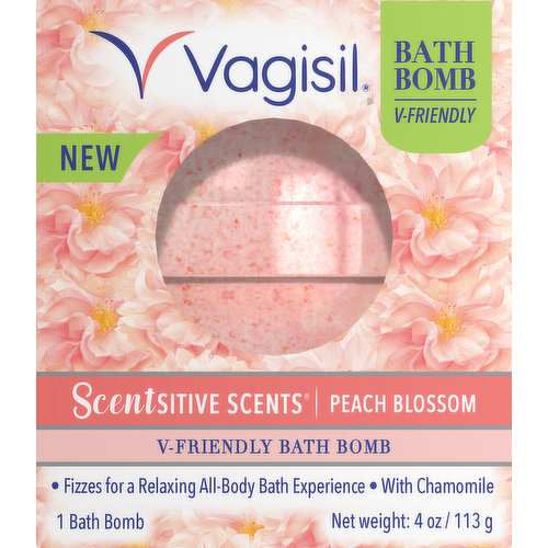 Bath Bomb, V-Friendly, Peach Blossom
