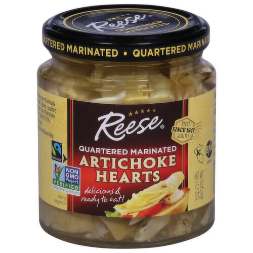 Reese Artichoke Hearts, Quartered, Marinated