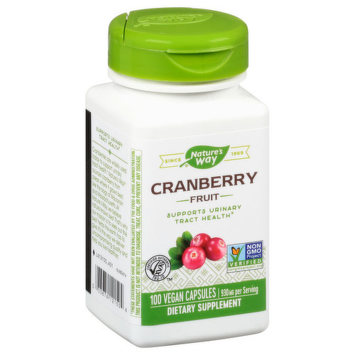Nature's Way Cranberry Fruit, 930 mg, Capsules