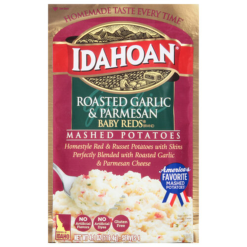 Idahoan Baby Reds Mashed Potatoes, Roasted Garlic & Parmesan