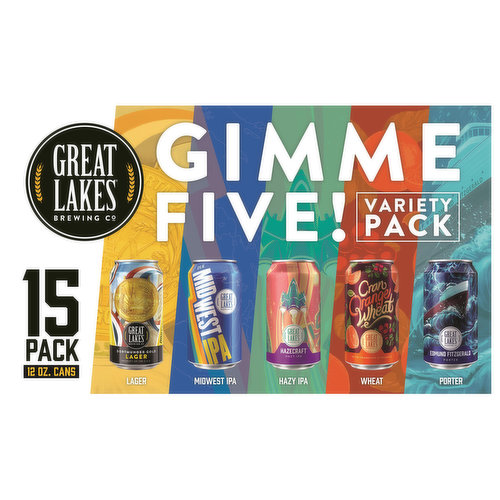 Great Lakes Brewing Co. Beer, Variety Pack, Gimme Five!