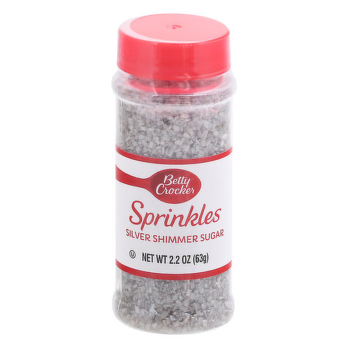 Betty Crocker Sprinkles, Silver Shimmer Sugar