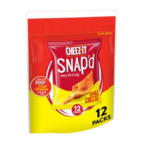 Cheez-It Snap'd Cheese Cracker Chips, Double Cheese