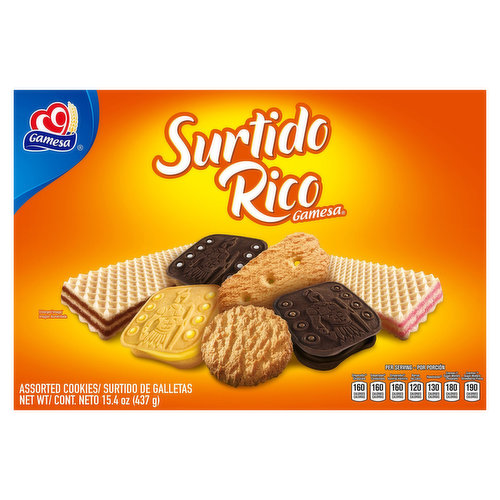 Gamesa Surtido Rico Cookies, Assorted