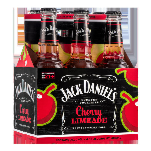 Jack Daniel's Country Cocktails Cherry Limeade   6pk, 10 oz btls