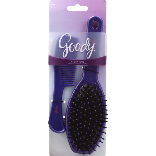 For quick styling. It is a pleasure to be a woman. You have so many different sides of yourself to express and enjoy. That is why Goody offers an inspiring range of air accessories and styling tools to help you create any look with easy. See more at goody.com. We would love to hear from you: 1-800-241-4324. Made in China.
