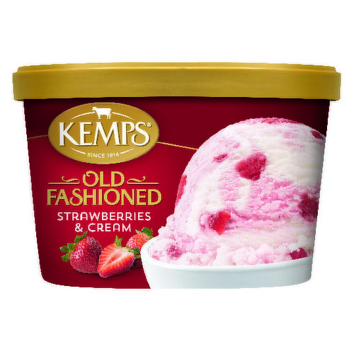 Kemps Strawberries & Cream Ice Cream