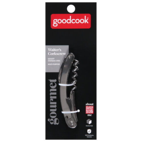 GoodCook Waiter's Corkscrew, Stainless Steel, Multi-Purpose