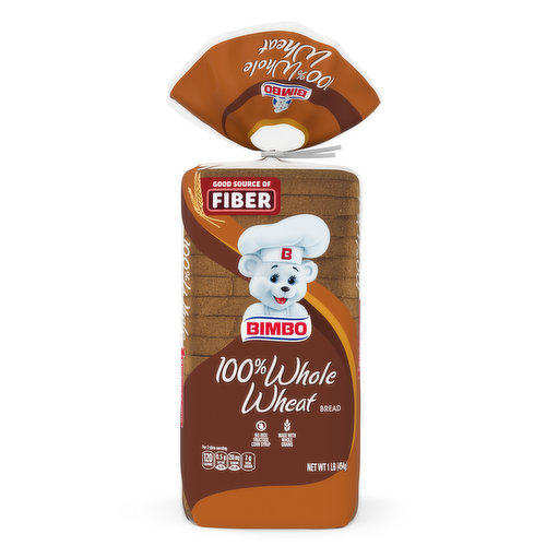 Bimbo Bimbo 100% Whole Wheat Bread, Made with Whole Wheat Flour, 16 Oz