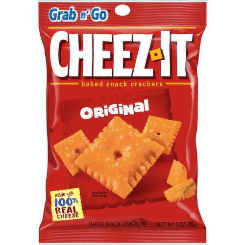 Cheez-It Grab n' Go Cheese Crackers, Original, Grab and Go