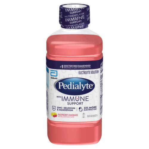Pedialyte Electrolyte Solution, Raspberry Lemonade