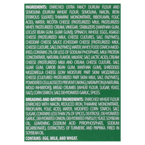 Louisa Ravioli, Toasted, Spinach & Cheese