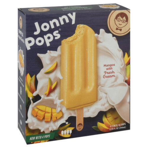 Jonny Pops Mangos with Fresh Cream