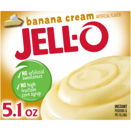 Jell-O Banana Cream Instant Pudding & Pie Filling Mix