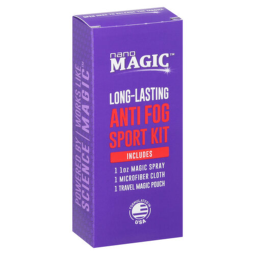 Nano Magic Anti Fog Sport Kit, Long-Lasting