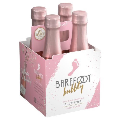 Barefoot Bubbly Brut Rosé Champagne Sparkling Wine 4