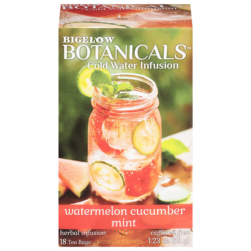 Bigelow Botanicals Cold Water Infusion, Caffeine Free, Watermelon Cucumber Mint, Tea Bags