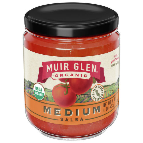 Muir Glen Organic Salsa, Organic, Medium