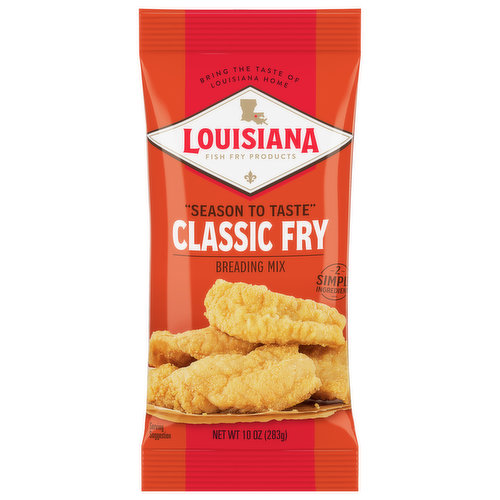 Louisiana Fish Fry Products Breading Mix, Classic Fry