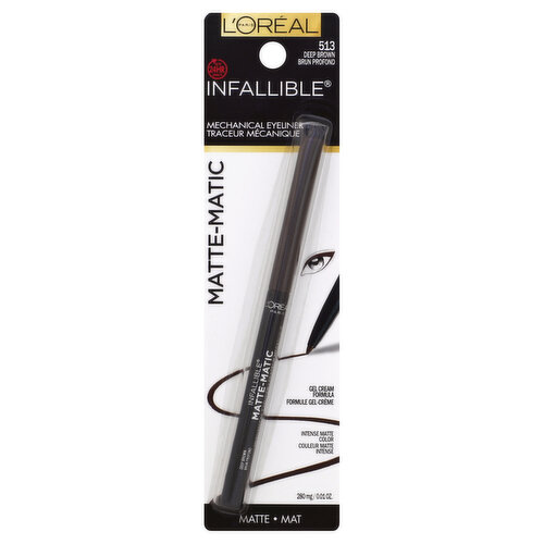 L'Oreal Infallible Matte-Matic Mechanical Eyeliner, Deep Brown 513