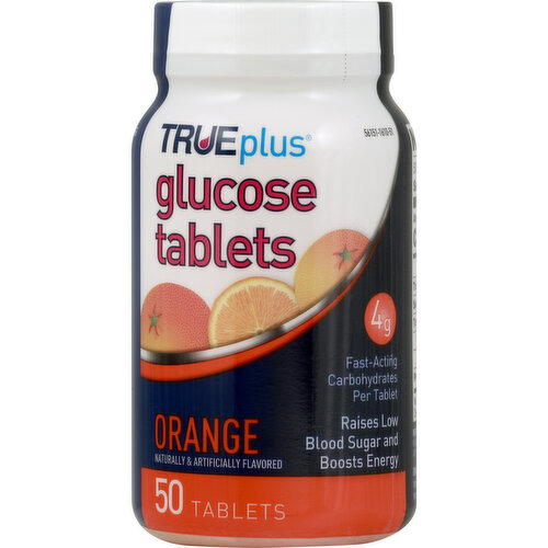 Naturally & artificially flavored. 4 grams of fast-acting carbohydrates per tablet. Fat free. Gluten free. Sodium free. Raises low blood sugar and boosts energy. www.trividiahealth.com. Questions? Call 1-800-803-6025. Made in USA.