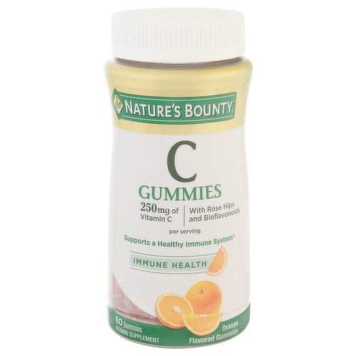 Nature's Bounty Vitamin C, 250 mg, Gummies, Orange Flavored