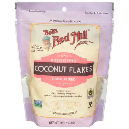 Bob's Red Mill Coconut Flakes, Unsweetened, Unsulfured