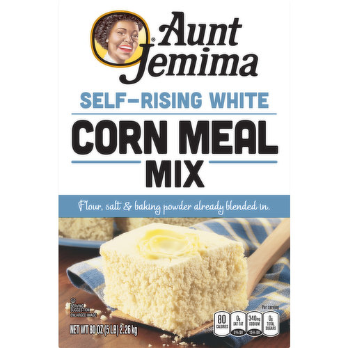 Aunt Jemima Corn Meal Mix, Self-Rising White