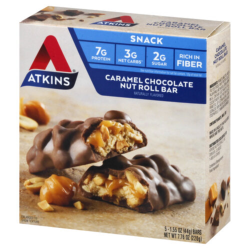 Atkins Atkins Caramel Chocolate Nut Roll Protein Snack