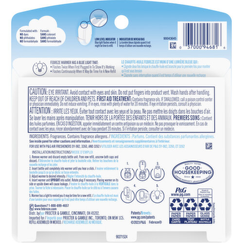 Febreze Plug with Downy April Fresh Scent Scented Oil Refills