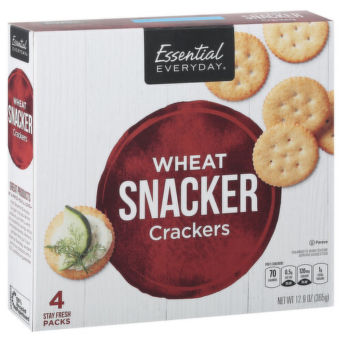 Essential Everyday Crackers, Wheat, Snacker