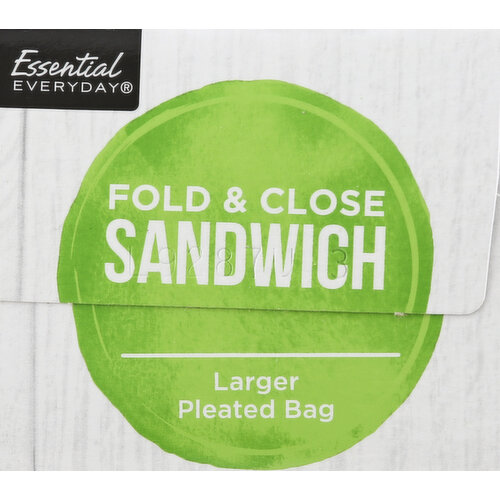 Pleated Fold & Close Sandwich Bags