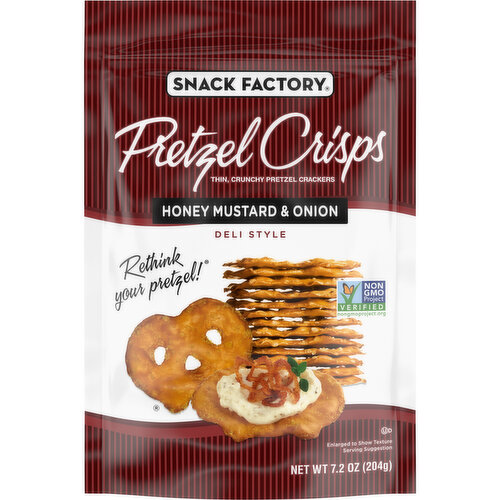 Snack Factory® Honey Mustard and Onion Pretzel Crisps